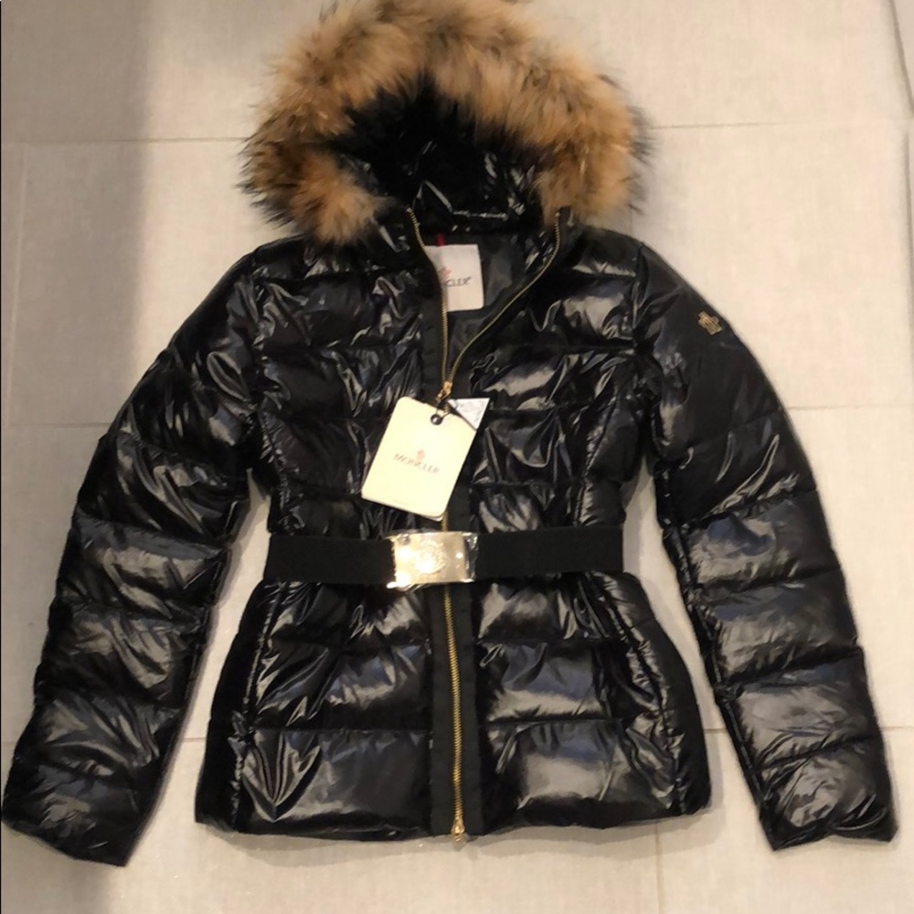 Black Winter Short Crop Puffer Parka Ski Coat XS 0